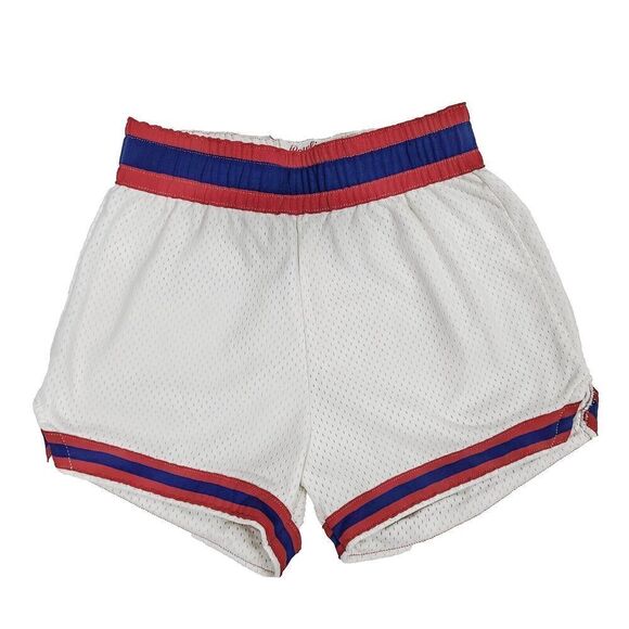 Vintage Rawlings Womens Mesh Shorts Size Small Elastic‎ Waist Pull On White - Picture 1 of 7